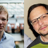 Peter Liljeroth (l.) and Orlando Rojas (r.) will explore and fabricate completely new materials with their ERC Advanced Grants.