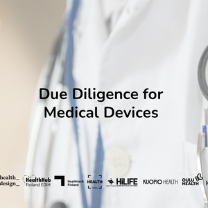 Banner image of the Health Talks event: Due diligence for medical devices