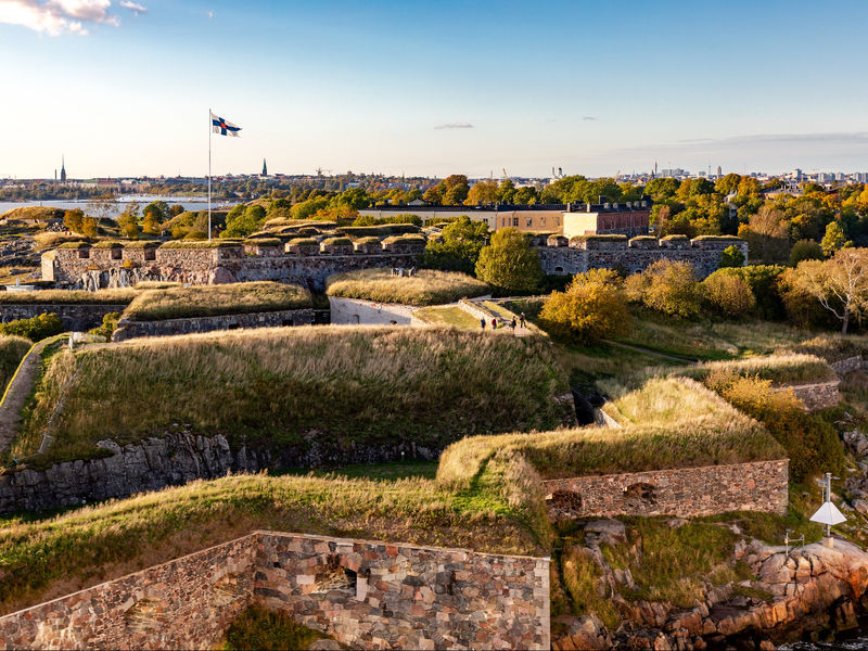 Fortress walls in Suomenlinna