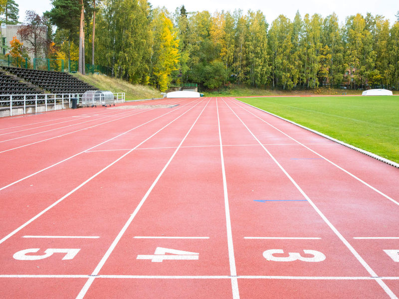 Sports track on Aalto University campus in Otaniemi, Espoo.