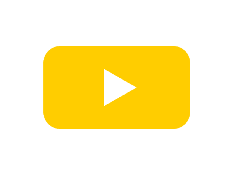 Yellow YouTube play icon
