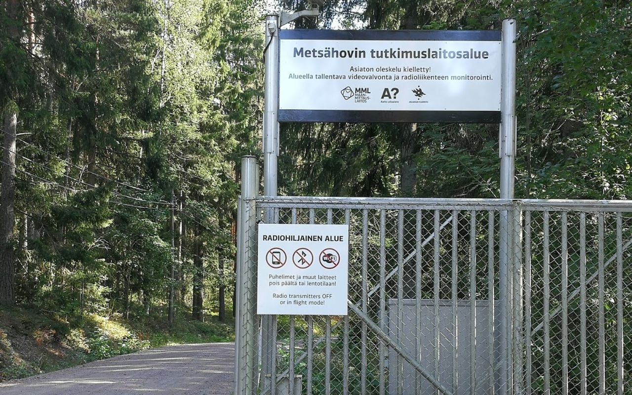 Metsähovi observatory area gate