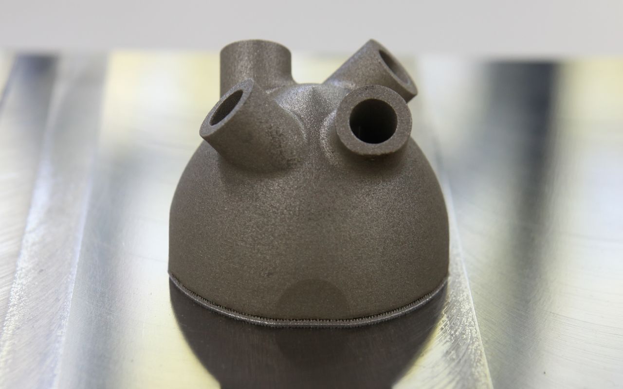 3D-tulostettu teollinen metallikappale