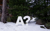 Aalto logo on the snow