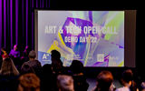 Photo from Art & Tech Open Call Demo Day event.