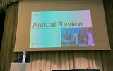 Dean Tuomas Auvinen opened the Annual Review event in Dipoli