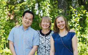 Feng Chen, Tatiana Budtova and Oona Korhonen - ALL-CELL team. Photo by Eveliina Jutila