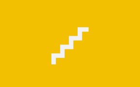Icon of a staircase on a yellow background