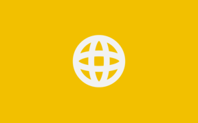 Icon of a globe on a yellow background