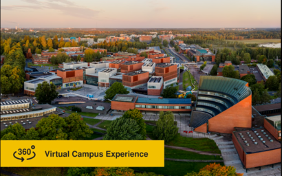 Aerial picture of Aalto campus
