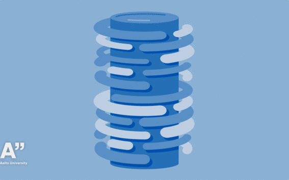 Way Out There - Big blue cylinder animation