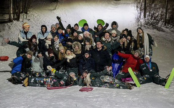 Probba org., BaBa’s Kitchen and SkiBBA organised a snow event to raise funds to Hope org. Photo: Linus Eerola