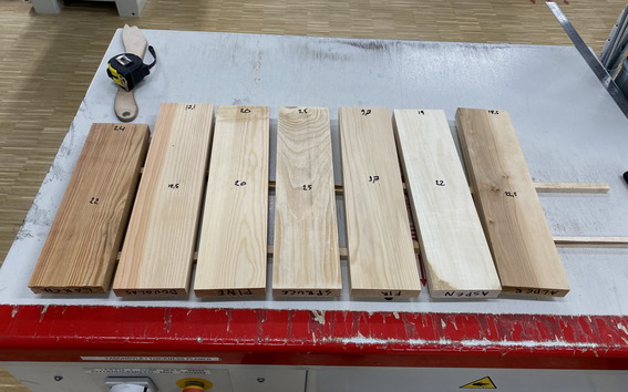 Wood samples