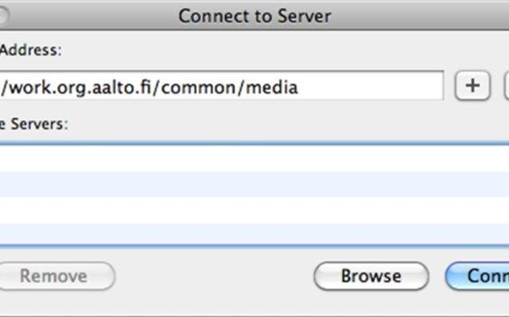 Mac -connect to server