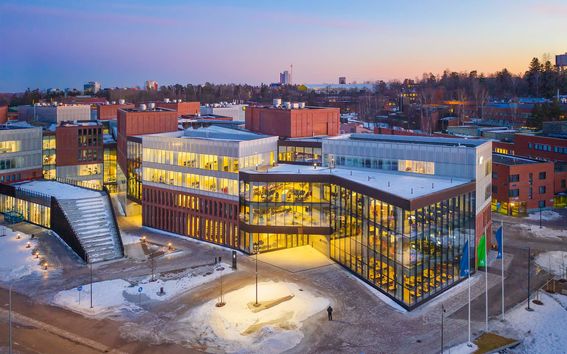 Aalto University School of Business new building in Ekonominaukio 1, Otaniemi