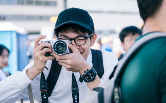 Adam Lim, AVP summer school 2019 student from SUTD taking a picture.