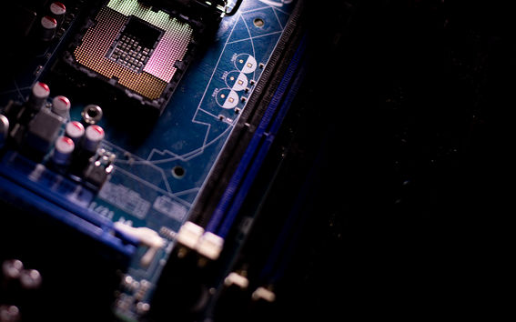 Computer Science research image, processor of a computer, photo: Matti Ahlgren