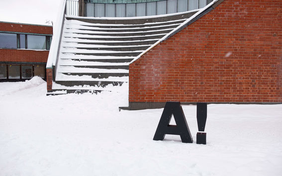 Aalto logo at Otakaari 1