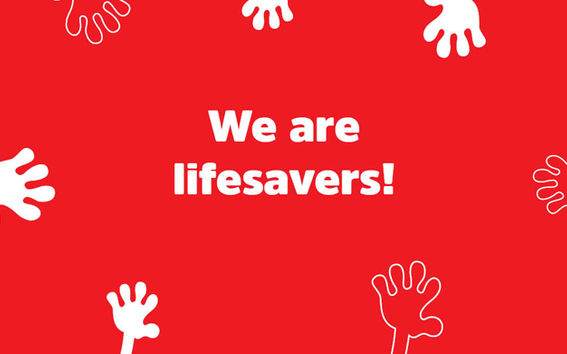 Kuva Veripalvelun sivuilta We are lifesavers