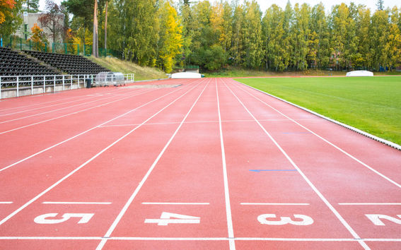 Sports track on Aalto University campus in Otaniemi, Espoo.