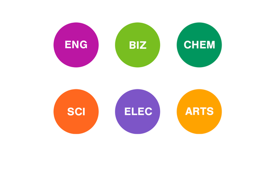 School abbreviations and colors