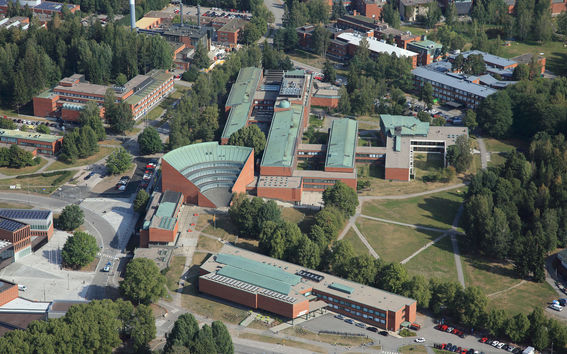 Ariel view of Aalto University 