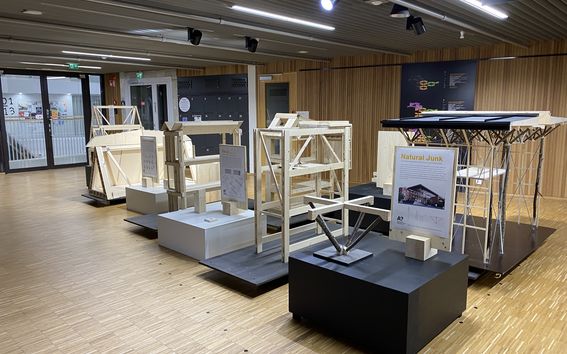 Exhibition of student projects working with wood