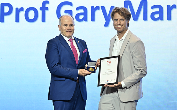 Gary Marquis recived the Walter Edstrom Medal
