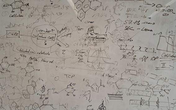 Photo of notes on a whiteboard