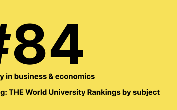 Infografics showing the number 84 in businessa and economics area