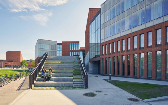 Aalto University School of Business main building from the outside