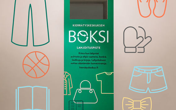 Recycling Centre's Boksi donation point