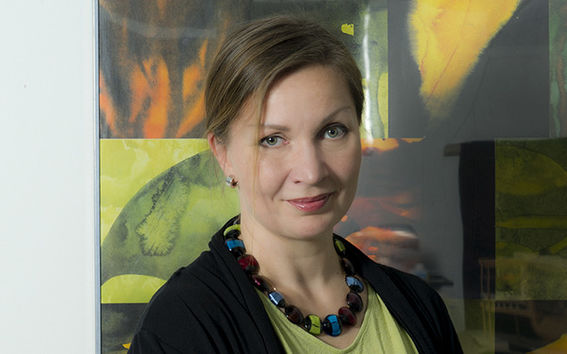 Saija Hollmén wants to promote multidisciplinary activities and cross-disciplinary dialogue. Photo by Anne Kinnunen.