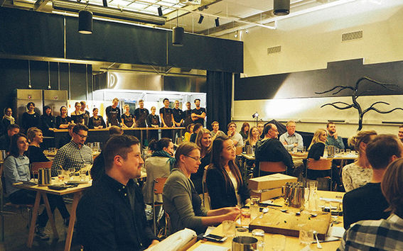 Aalto students created a pop-up restaurant for one evening. Photo Sara Chen
