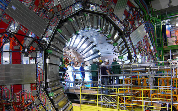 The CMS detector in the Large Hadron Collider with which Pekkanen and thousands of other physicists work at CERN. Photo: Panja Luukka.
