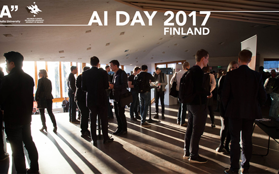 600 participants of the AI Day represented researchers, government officials and representatives from over 180 companies. Photo: Matti Ahlgren / Aalto University
