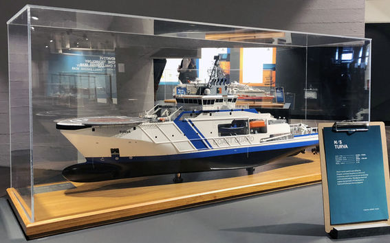 2014 valmistunutta M/S Turvaa käytetään muun muassa Suomen merialueiden vartioinnissa. Kuva: Inka Valkeapää
