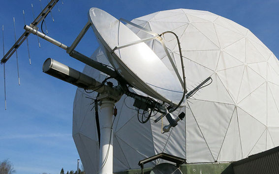 The radome is a landmark in the Metsähovi area, and can be seen from aircraft.