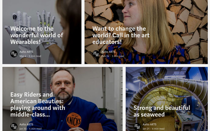 screenshot of a set of photos of the blogs published 