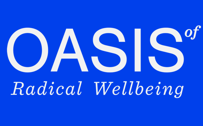 Oasis of Radical Wellbeing blue