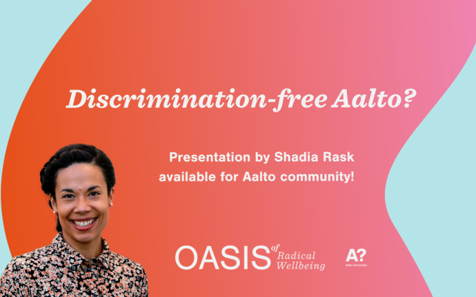Shadia Rask recording on anti-discrimination