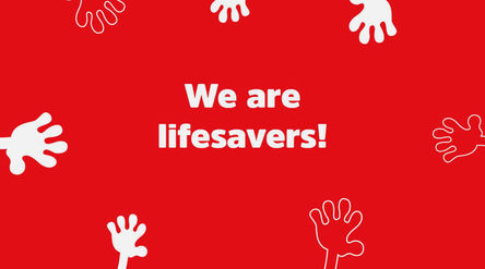 Kuva Veripalvelun sivuilta We are lifesavers