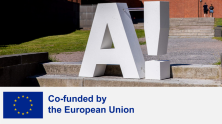 Aalto logo and an EU flag, co-funded by the European union.