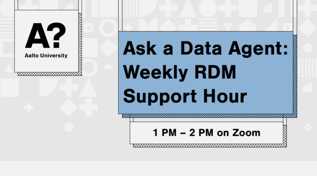 Weekly data management zoom support hour