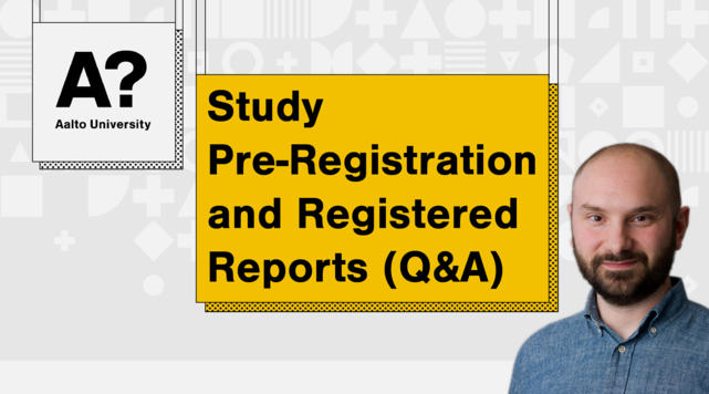 Study Pre-Registration and Registered Reports (Q&A)