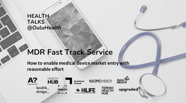 Banner of the event Health Talks: MDR Fast Service: How to enable medical device market entry with reasonable effort