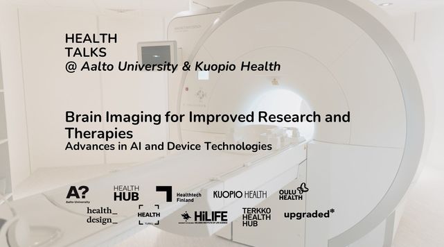 Health Talks Brain Imaging for Improved Research and Therapies event banner