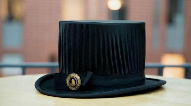 Black doctor's hat