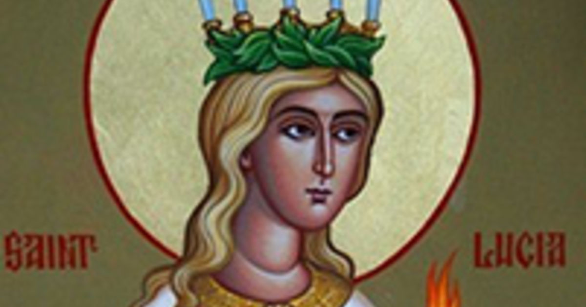 Saint Lucy's Day is celebrated as a memorial to the legend of Saint Lu...