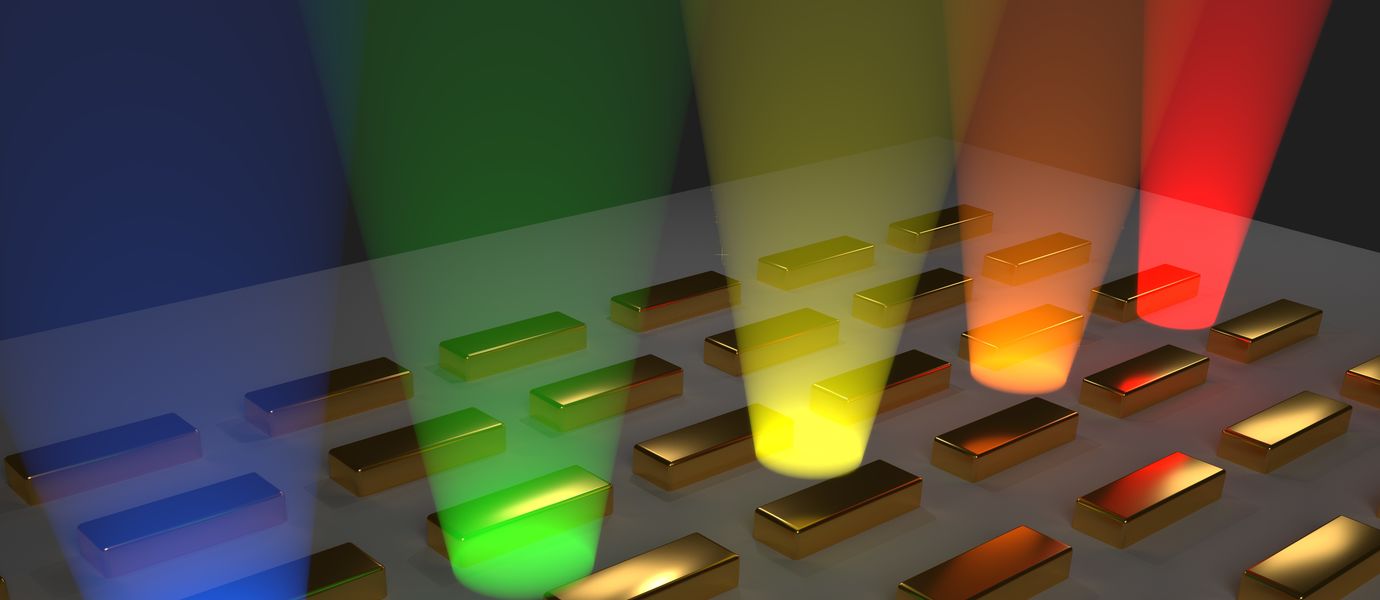 Bose–Einstein condensation on a nanogold particle array
